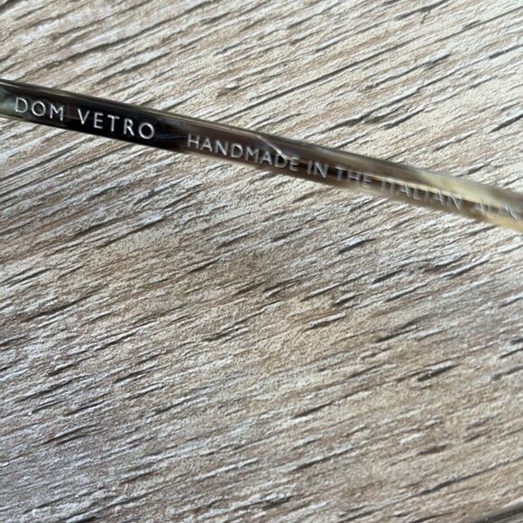 Dom Vetro Lupetta Grey & Black Tortoise Shell Sunglasses Made in Italian Alps - Picture 6 of 7